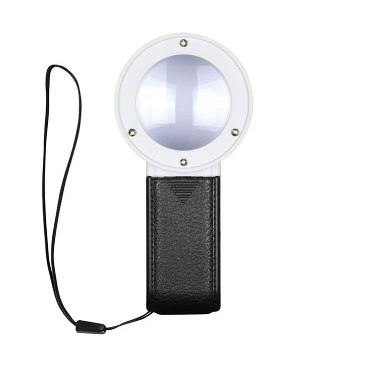 Lupa de mano con luz